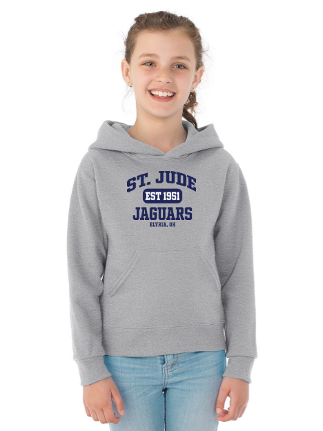 Hooded Sweatshirt with Collegiate Logo