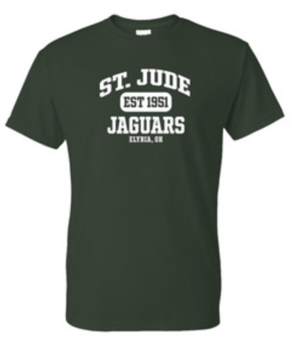 50/50 Cotton Blend T-Shirt with Collegiate Logo